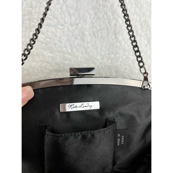 Kate Landry Womens Hand Bag Gold Brown Leopard Print Chain Clasp S - Picture 10 of 11